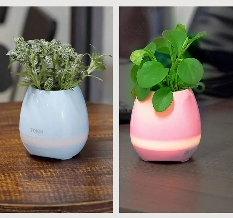 Smart Touch Sensor Bluetooth Flowerpot Speaker